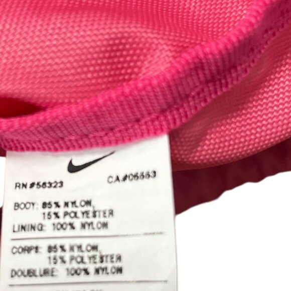 Nike Drawstring Gym Sack Backpack – Pink/Gray Reflective Swoosh - Picture 4 of 5